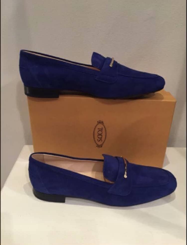 cobalt blue suede shoes