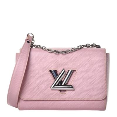 Louis Vuitton Twist Pink Epi Rose Ballerine Leather Chain Wallet Bag