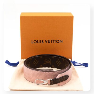 Louis Vuitton Monogram Bandouliere Shoulder Strap Rose Ballerine