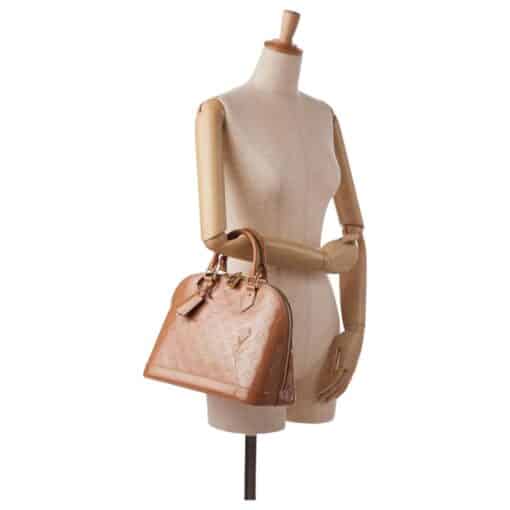 Louis Vuitton Vernis Alma PM Rose Velours Bag. - Image 7