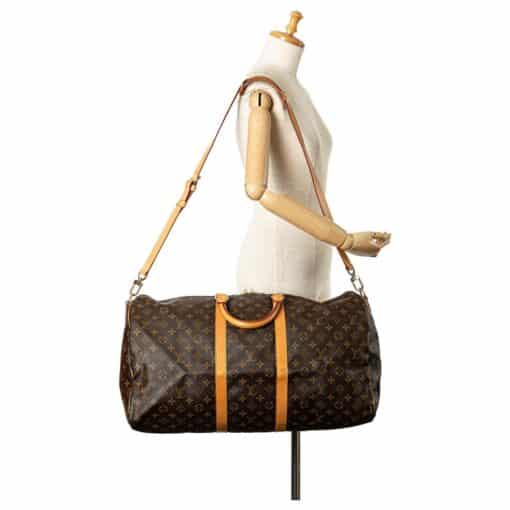 Louis Vuitton vintage Monogram Keepall Bandouliere 55 Travel Bag - Image 8