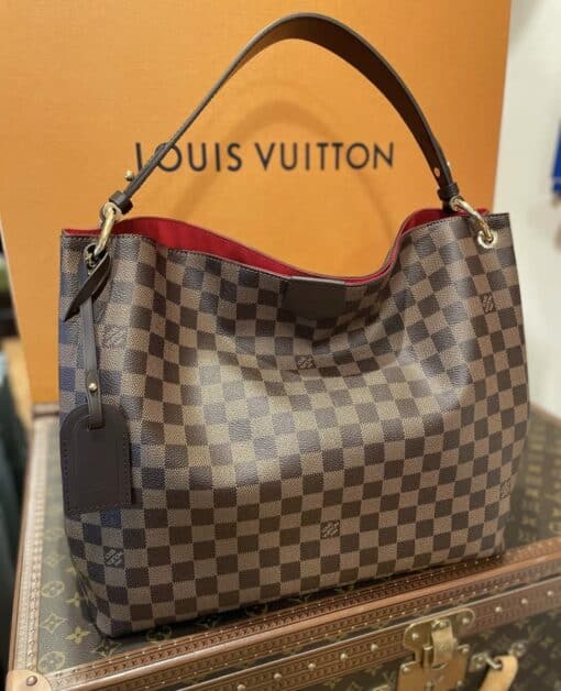 Louis Vuitton Damier Ebene Graceful MM Shoulder Bag