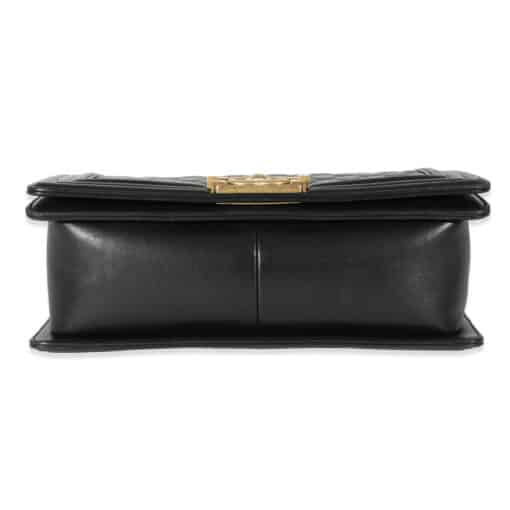 Chanel Black Quilted Leather Medium Boy Flap Bag in Lambskin - Image 10