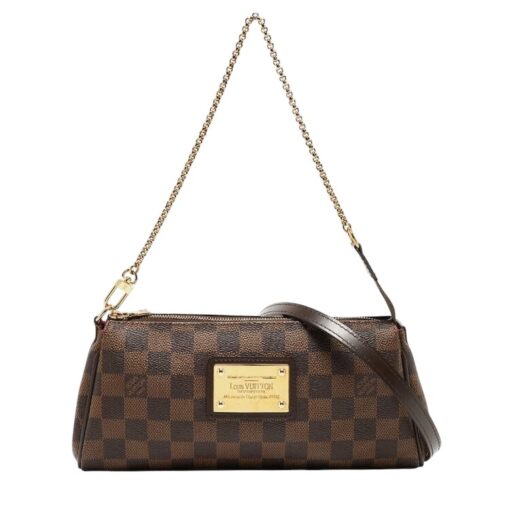 Louis Vuitton Damier Ebene Eva Clutch Shoulder/ Crossbody Bag - Image 6