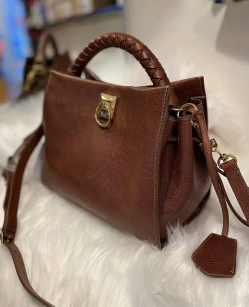 MULBERRY Iris Small Oak Leather Satchel. - Image 10