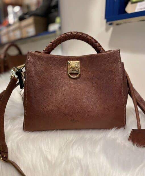 MULBERRY Iris Small Oak Leather Satchel. - Image 11