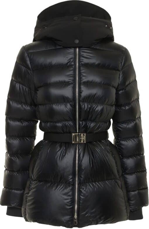 Burberry Burniston short Nylon Down Jacket with Belt