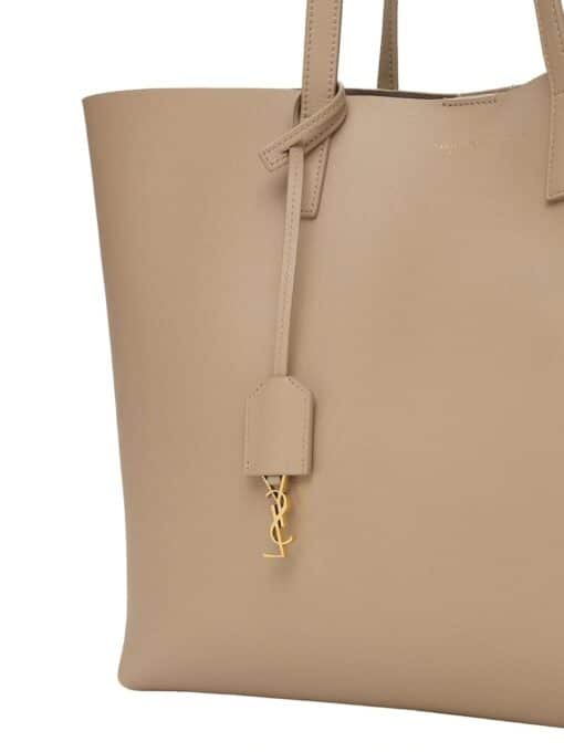 SAINT LAURENT Shopping East-West Leather Tote Shoulder Bag. - Image 8