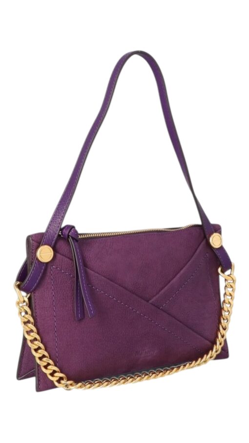 Mulberry M Zipped Amethyst Soft Nubuck and Silky Calf Leather - Image 5