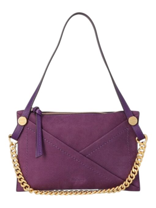 Mulberry M Zipped Amethyst Soft Nubuck and Silky Calf Leather - Image 3