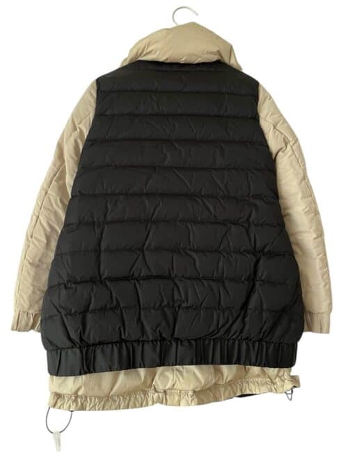 Moncler Parka Black and Cream Ladies Coat (Size S/M) - Image 7