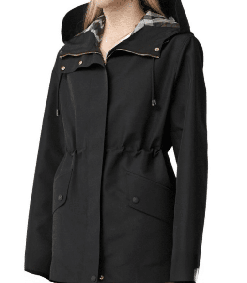 BURBERRY Lightweight Hooded Coat ( Size UK 12)