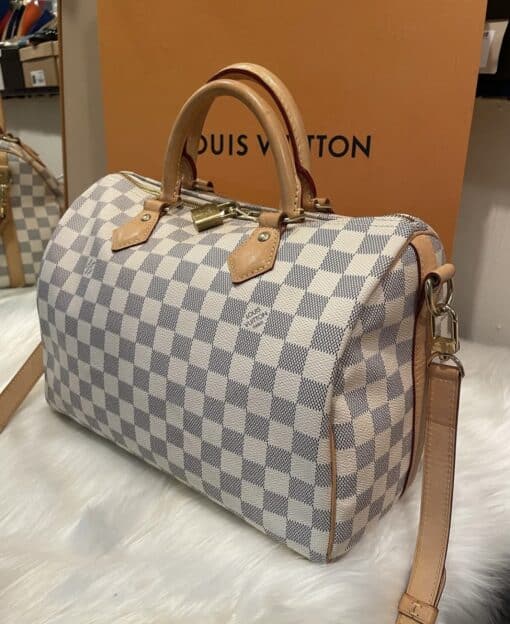 Louis Vuitton Damier Azur Speedy 30 Bandouliere