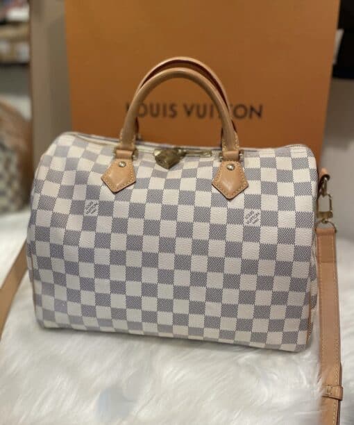 Louis Vuitton Damier Azur Speedy 30 Bandouliere - Image 15