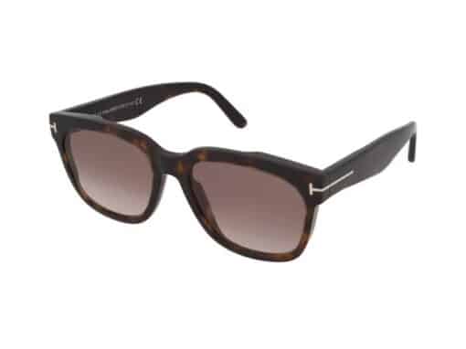 TOM FORD Brown Tortoise Shell Acetate Oversized Rhett Sunglasses - Image 8