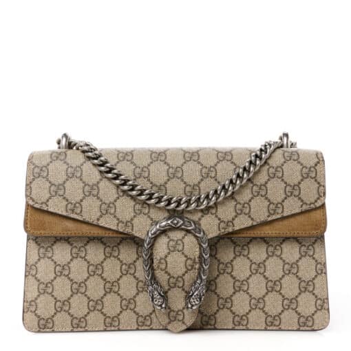 GUCCI GG Supreme Monogram Small Dionysus Shoulder Bag Taupe - Image 4