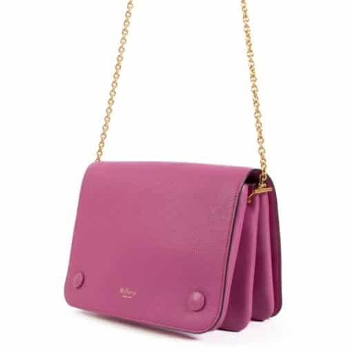 Mulberry Candy Pink Classic Grain Small Clifton Crossbody Bag. - Image 5