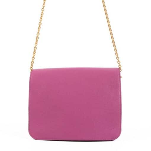 Mulberry Candy Pink Classic Grain Small Clifton Crossbody Bag. - Image 4