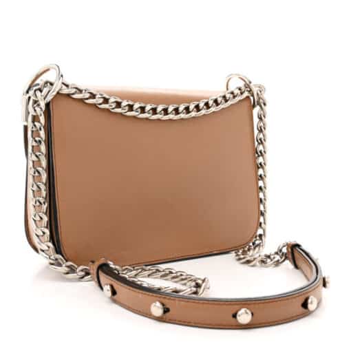 PRADA Glace Calfskin Arcade Crossbody Bag Caramel. - Image 3