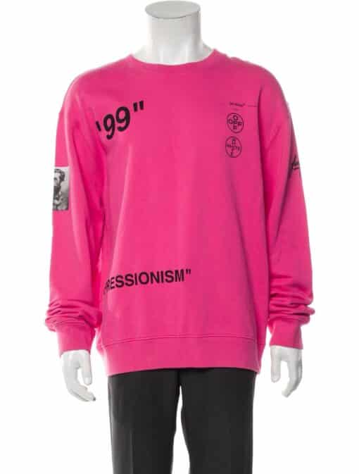 Off-White 2019 Impressionism '99' Sweatshirt Size: M - Image 4