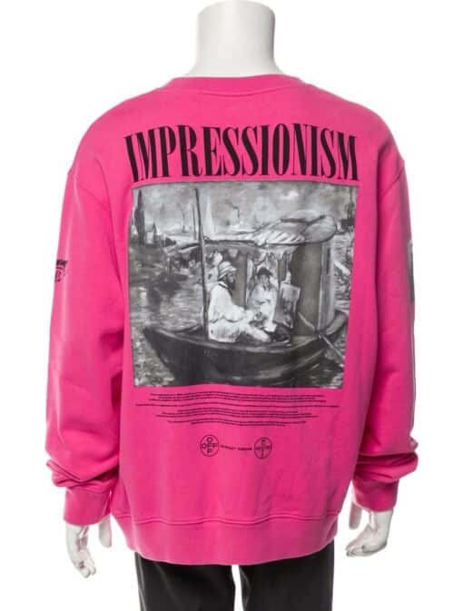 Off-White 2019 Impressionism '99' Sweatshirt Size: M