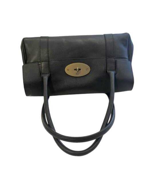 Mulberry Small Bayswater East West Black Leather. - Image 6