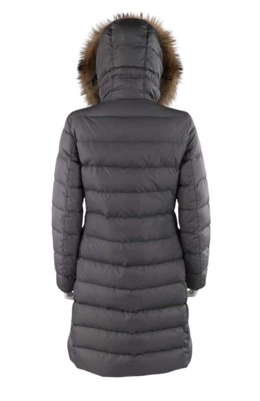 MONCLER “Genevrier” Giubbotto Gray Fur Quilted Puffer Jacket Parka Coat (Size 3) - Image 8