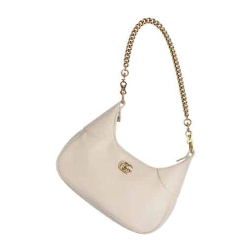 GUCCI Goatskin Small Aphrodite Shoulder Bag Mystic White - Image 3