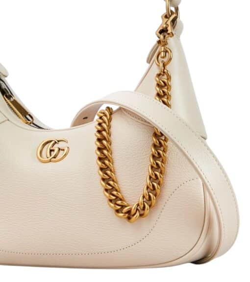 GUCCI Goatskin Small Aphrodite Shoulder Bag Mystic White - Image 14