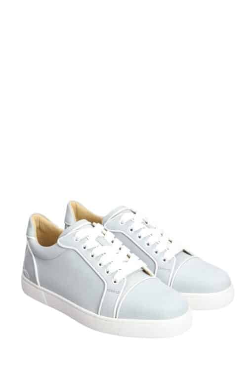 Christian Louboutin Sneakers Fun Vieira Oralto In Pelle Celeste (Size 38)