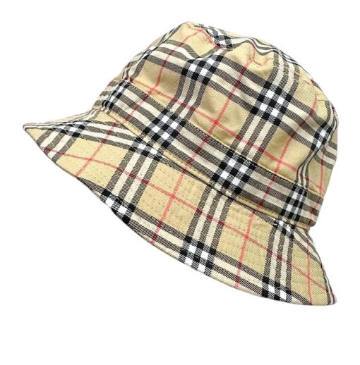 BURBERRY Golf Haymarket Pattern Bucket Hat Unisex Junior Size M/L - Image 4