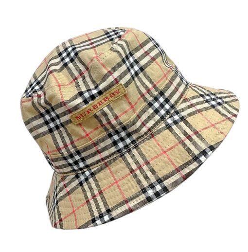 BURBERRY Golf Haymarket Pattern Bucket Hat Unisex Junior Size M/L