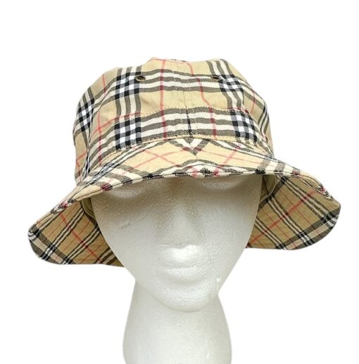 BURBERRY Golf Haymarket Pattern Bucket Hat Unisex Junior Size M/L - Image 7