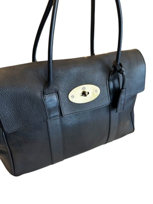 Mulberry Black Leather Bayswater Tote Bag - Image 5