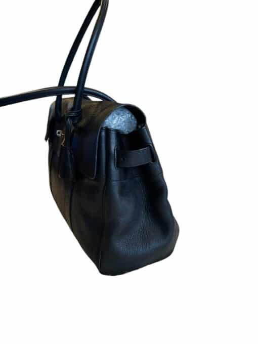 Mulberry Black Leather Bayswater Tote Bag - Image 4