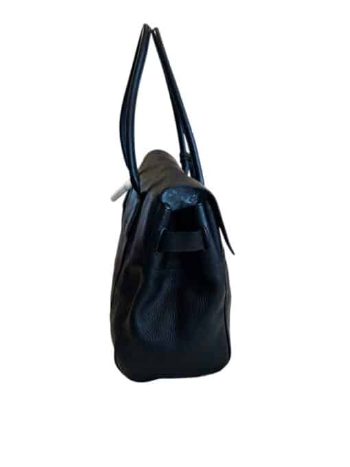 Mulberry Black Leather Bayswater Tote Bag - Image 3