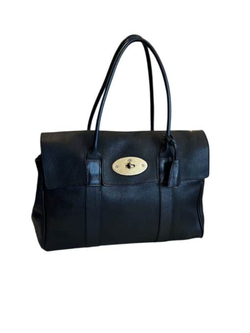 Mulberry Black Leather Bayswater Tote Bag