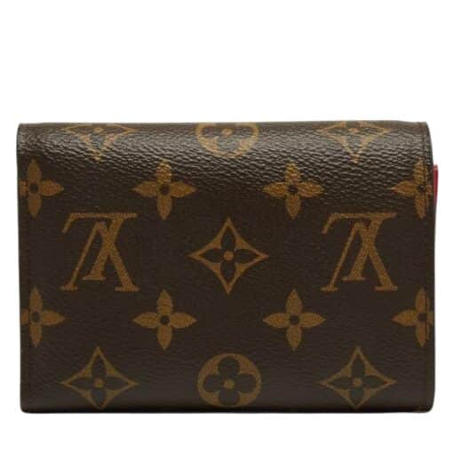 Louis Vuitton Monogram Flower Lock Compact Wallet Coquelicot - Image 4