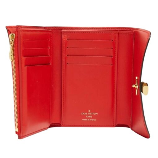 Louis Vuitton Monogram Flower Lock Compact Wallet Coquelicot - Image 7