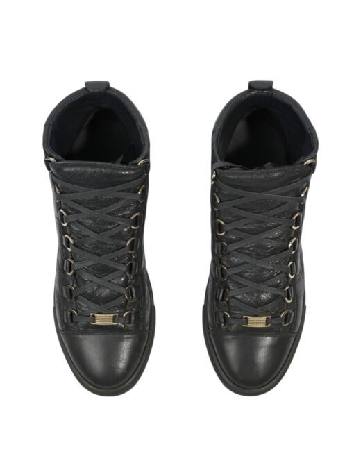 BALENCIAGA Arena High-top Black Leather (Size 38) - Image 5