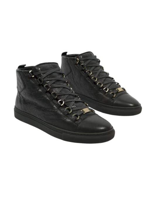 BALENCIAGA Arena High-top Black Leather (Size 38) - Image 3