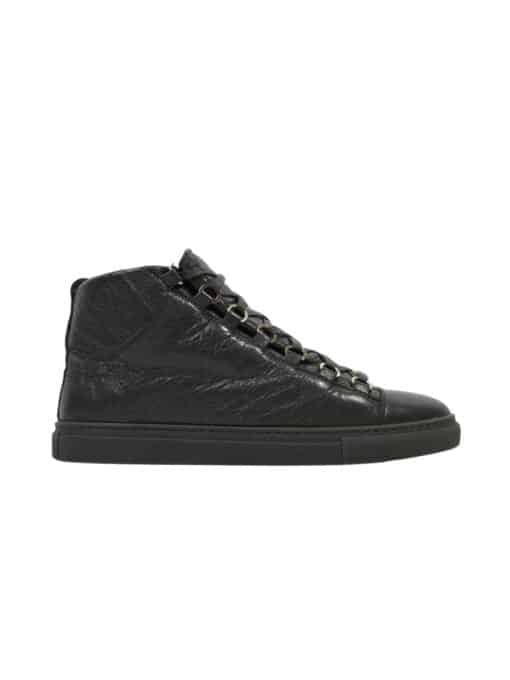 BALENCIAGA Arena High-top Black Leather (Size 38) - Image 6