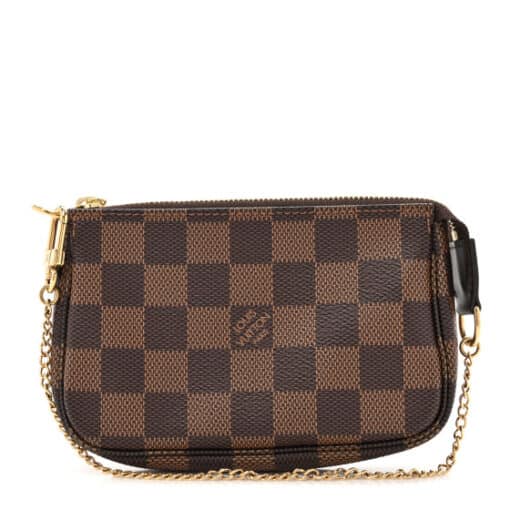 Louis Vuitton Damier Ebene Mini Pochette Accessories. - Image 7